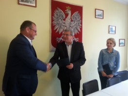 Podpisanie umowy na modernizacje ul. Zielonej w Drygałach